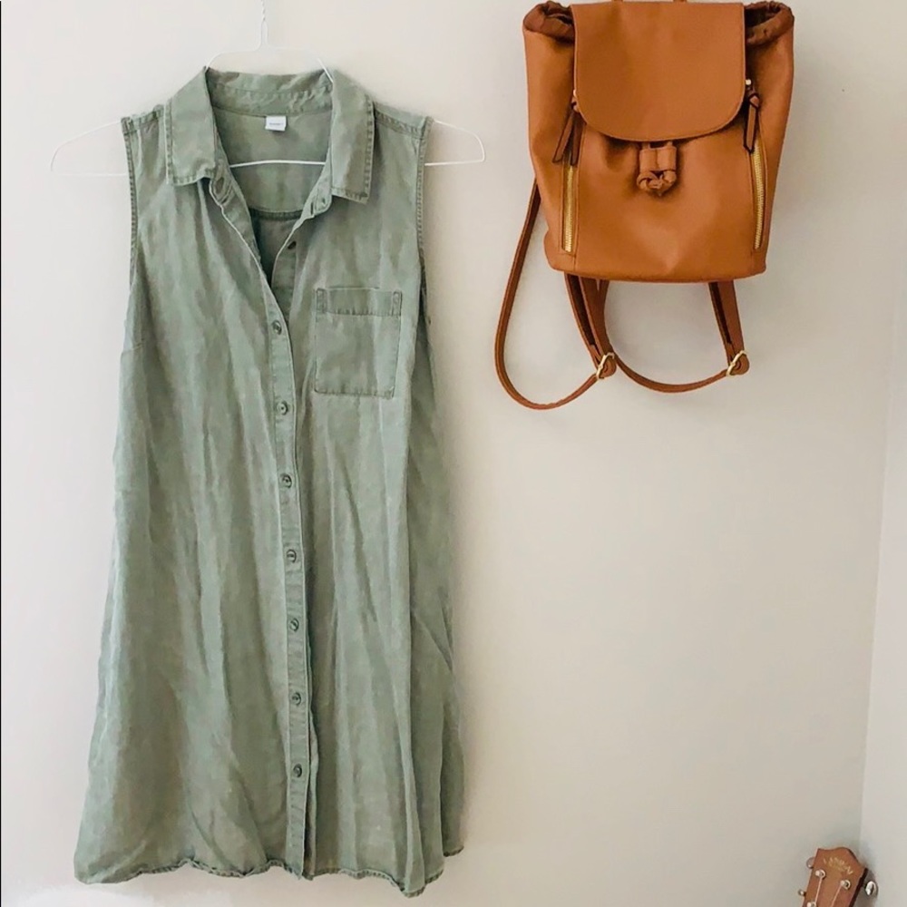 Old Navy Denim Button Up Dress